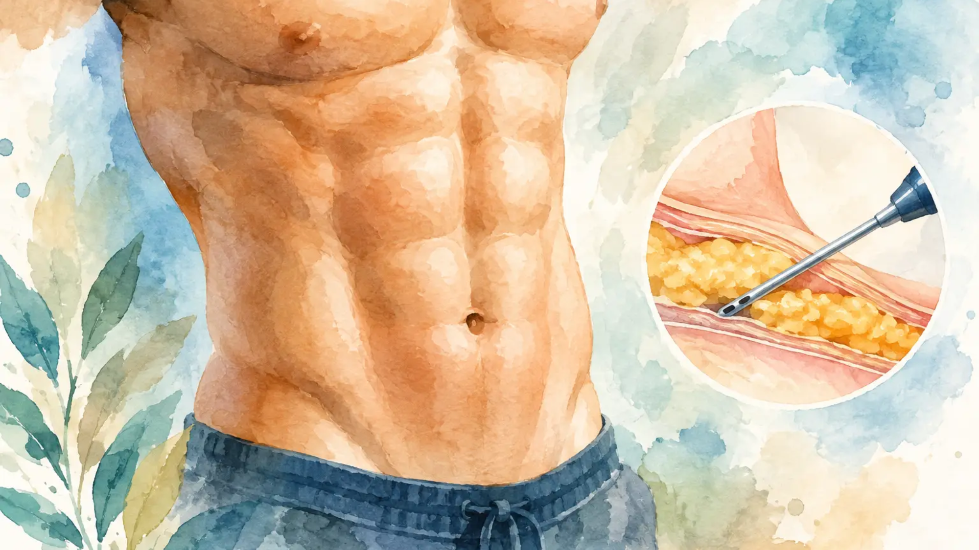 Exemplo de definição com Lipo HD no abdome