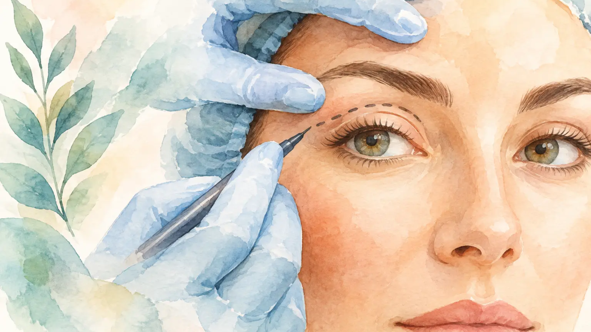 Guia de blefaroplastia superior com segurança