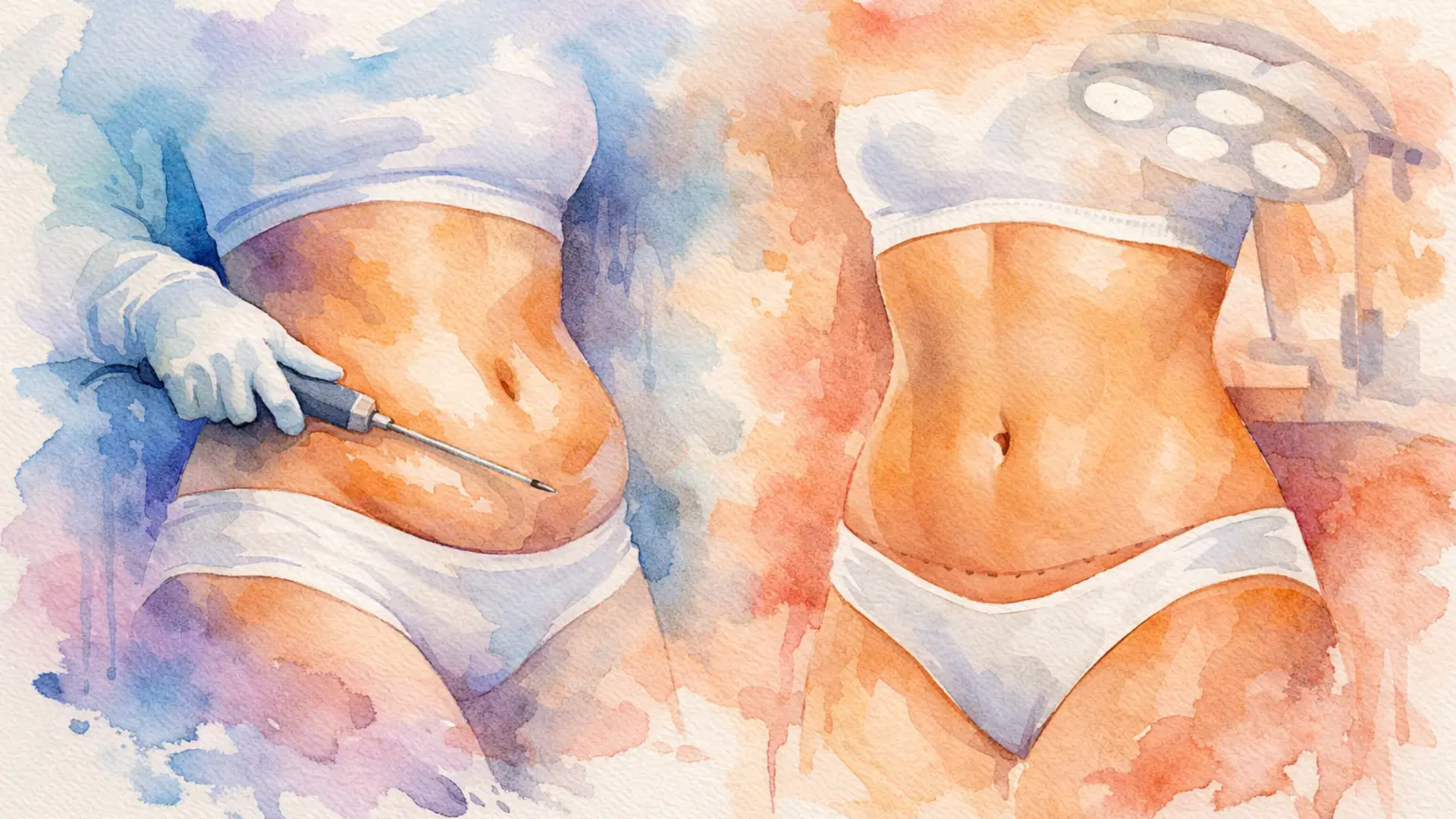 Lipoaspiração ou abdominoplastia: qual escolher?